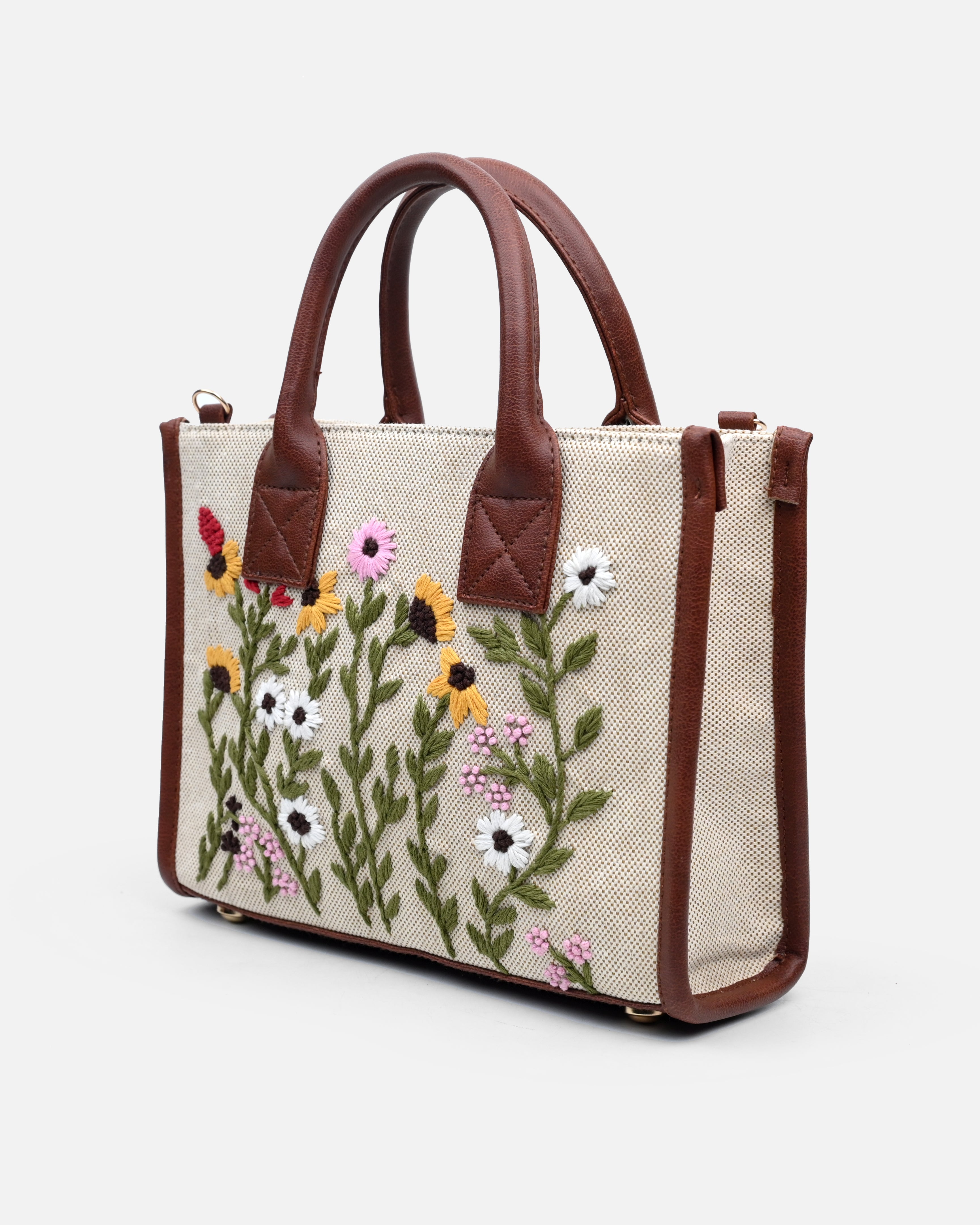 Noor embroidery sling bag