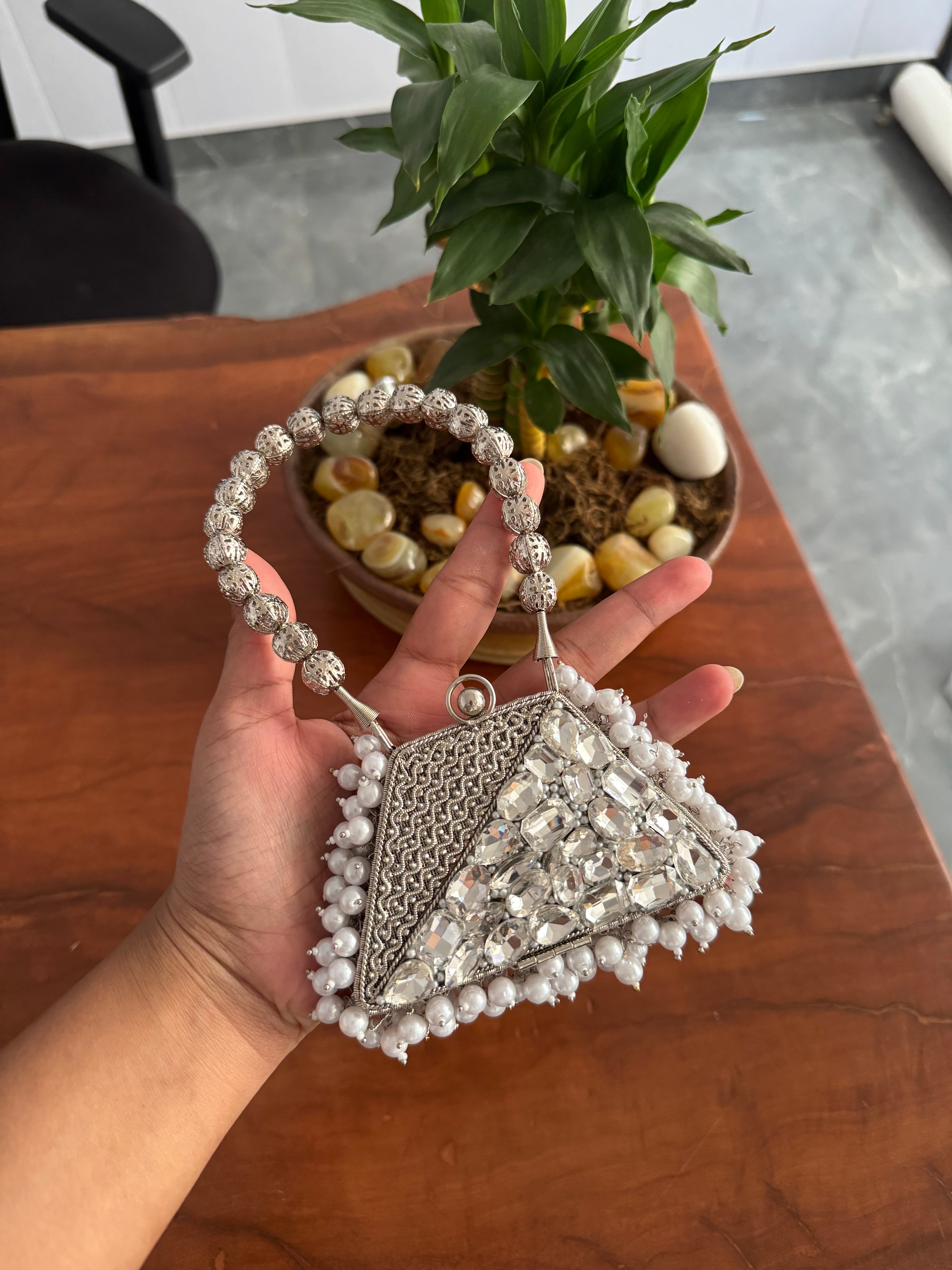 Mini brass bag