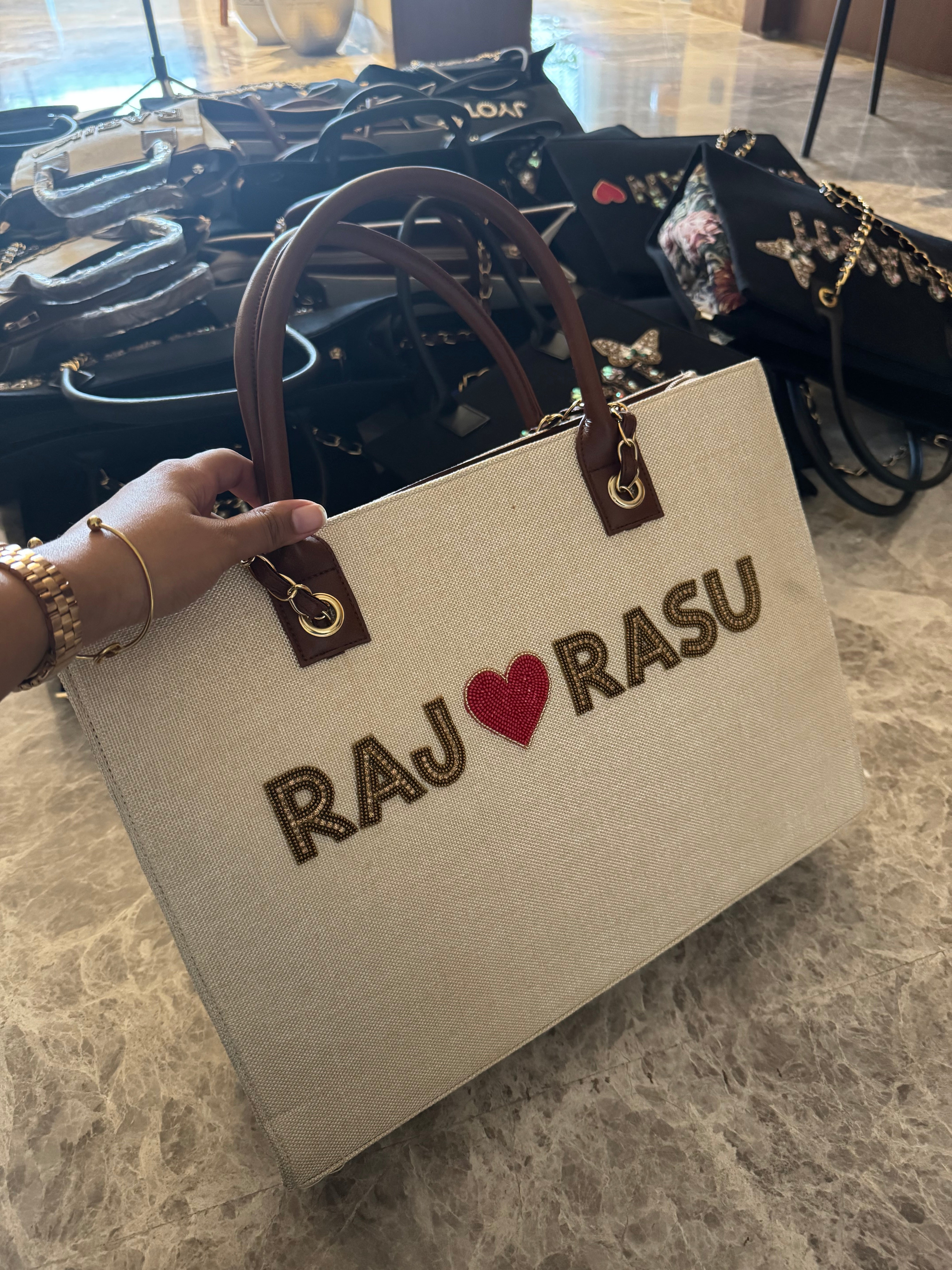 Customised canvas bag