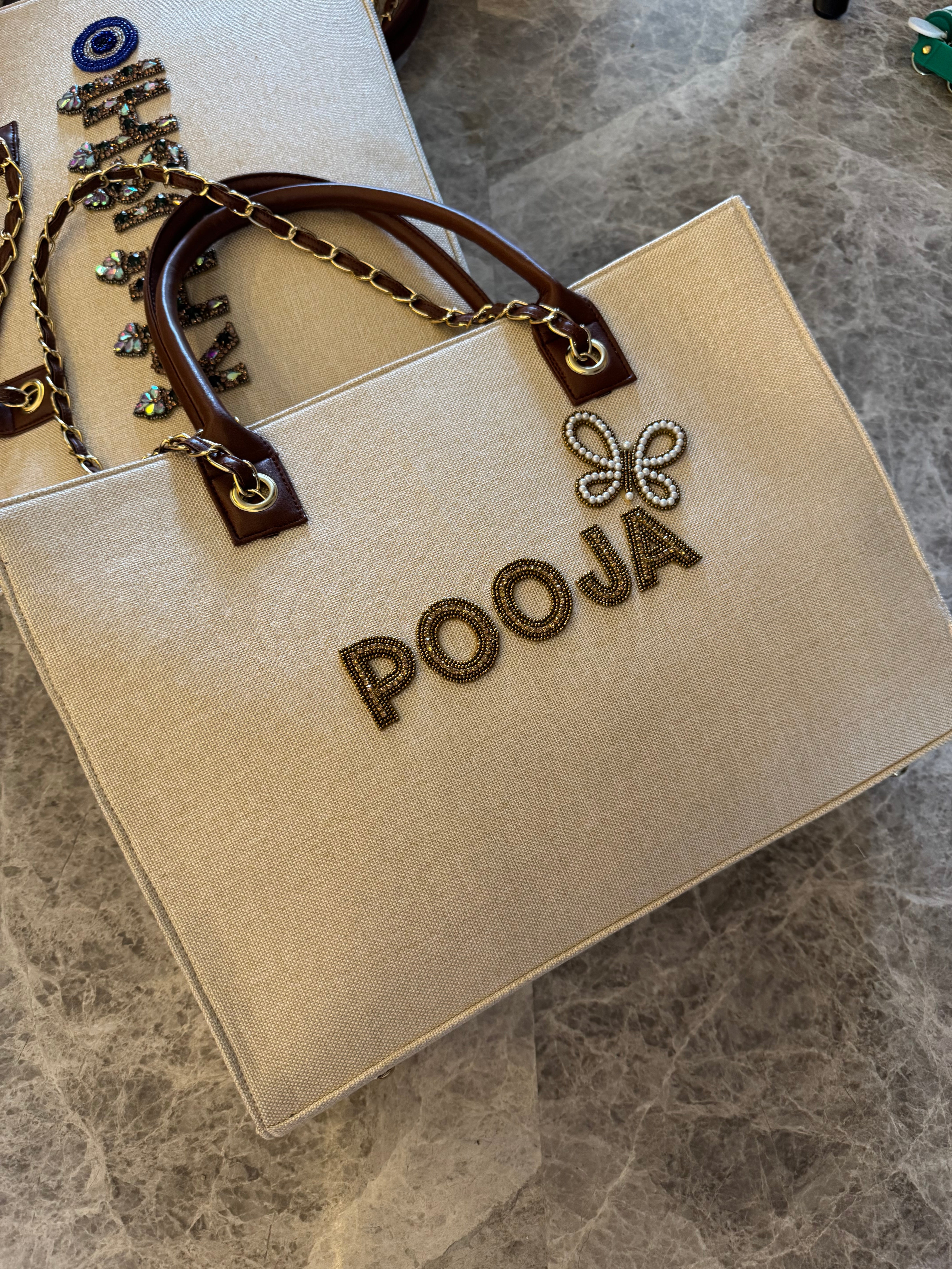 Customised canvas bag