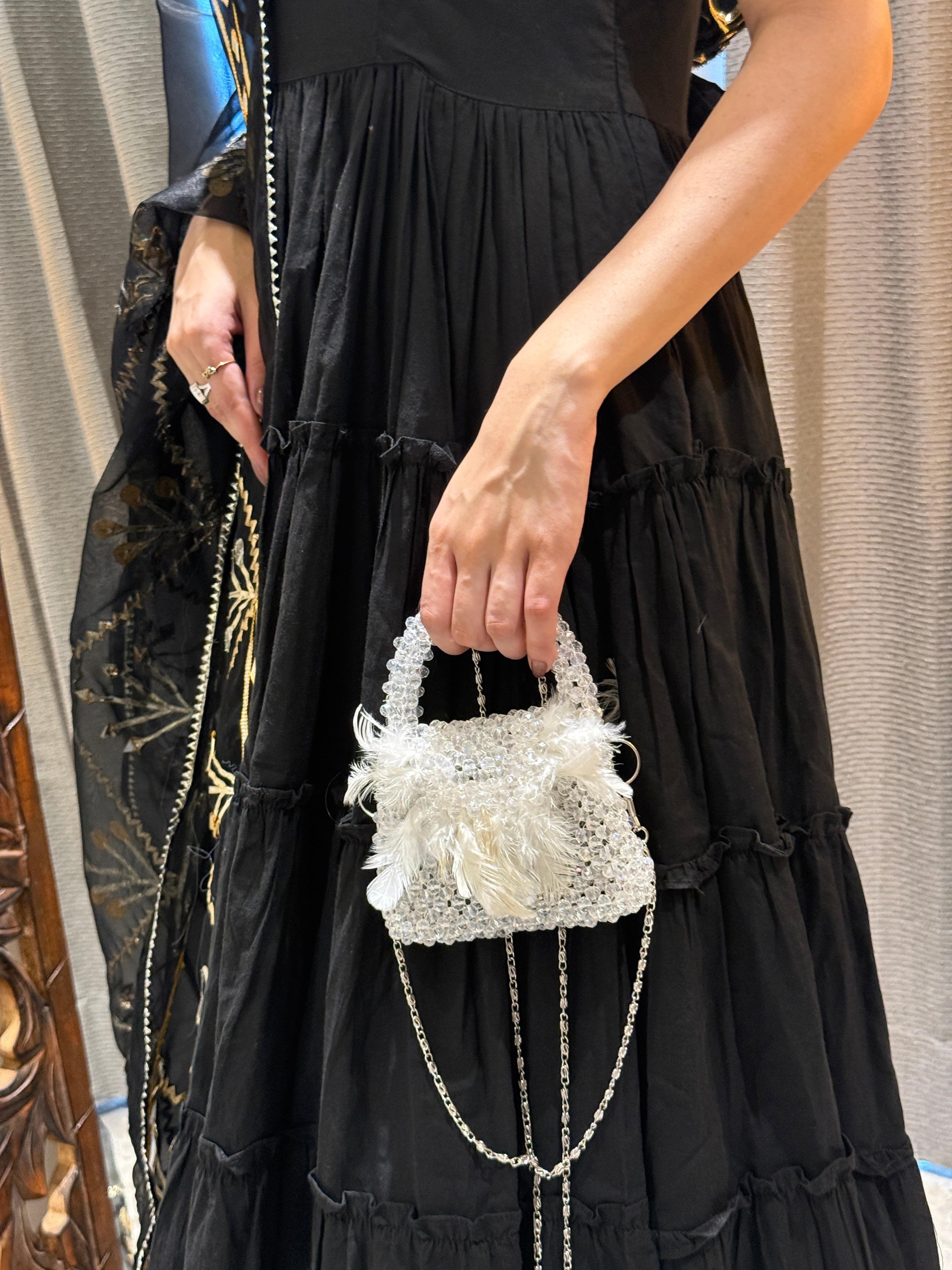 Feather mini bag