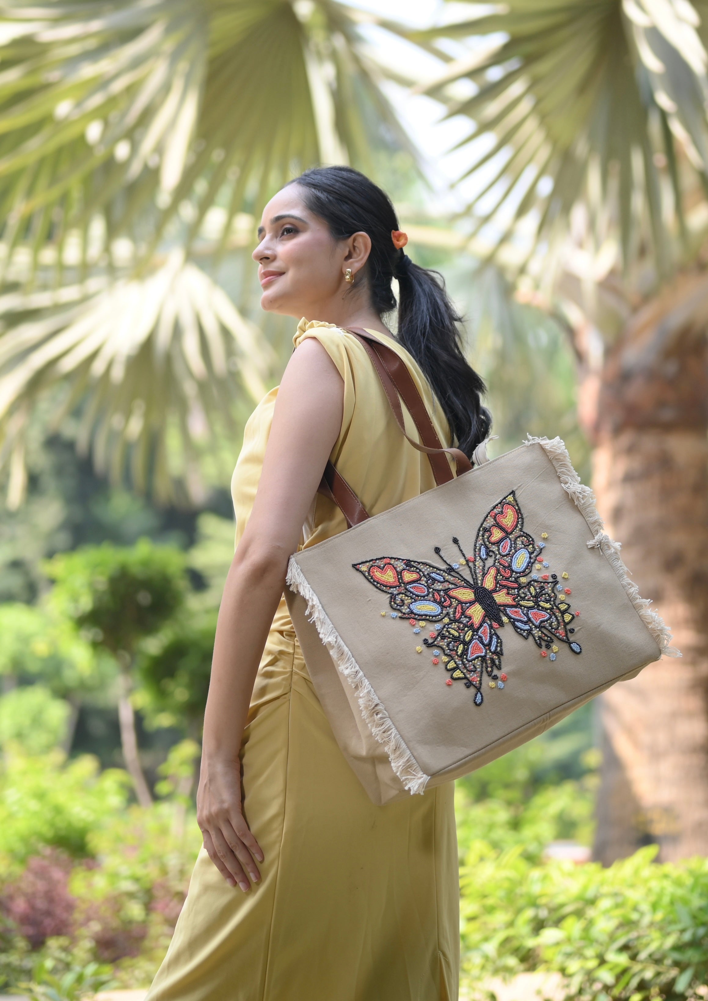 Boho bloom tote