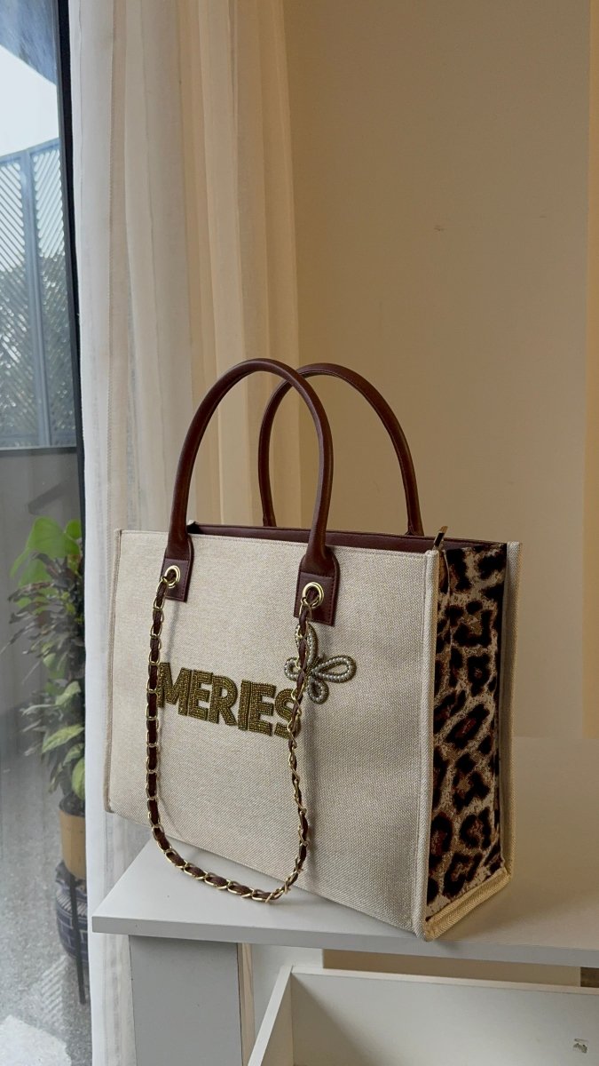 Beige leopard bag - Bagyo