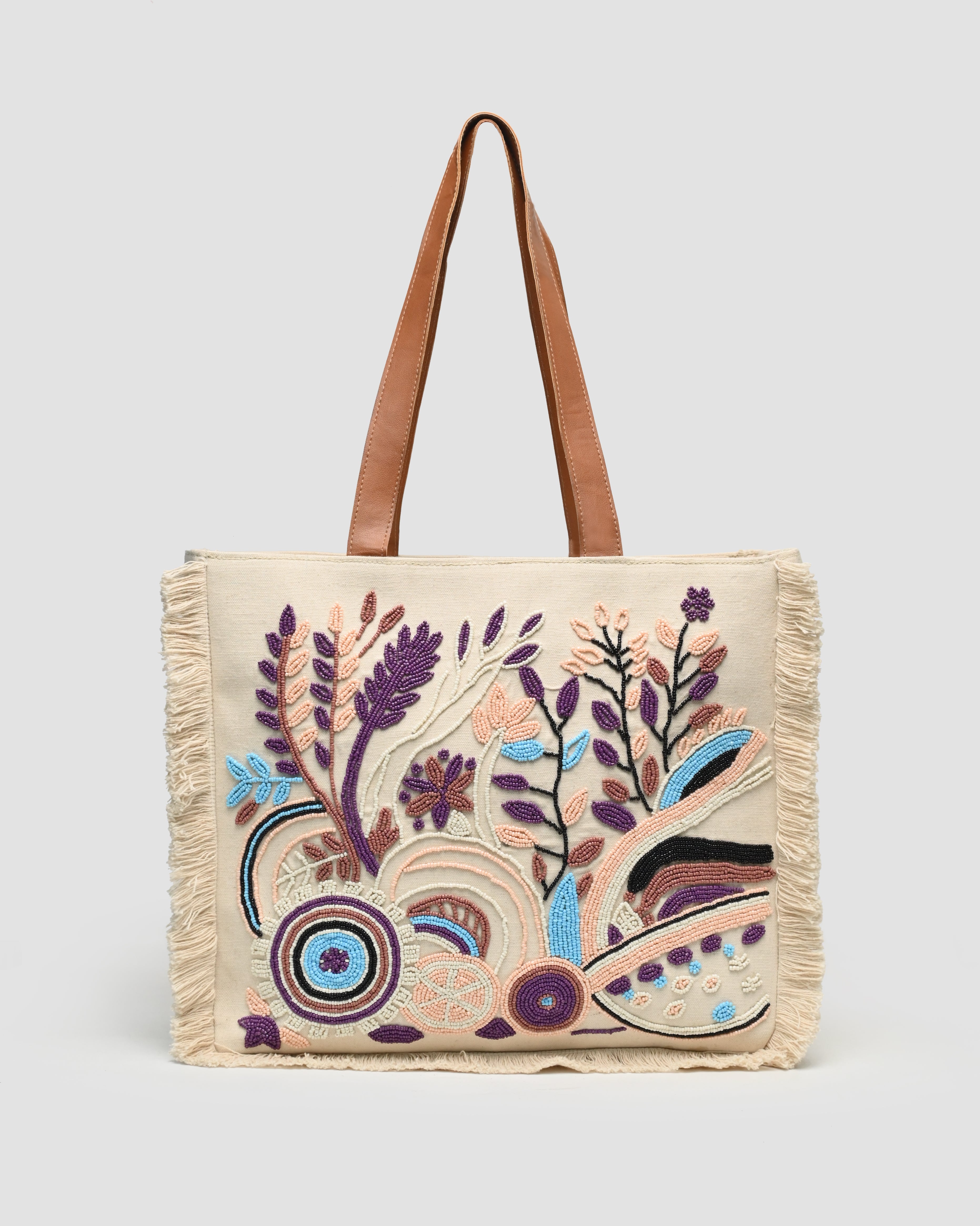 Boho bloom tote