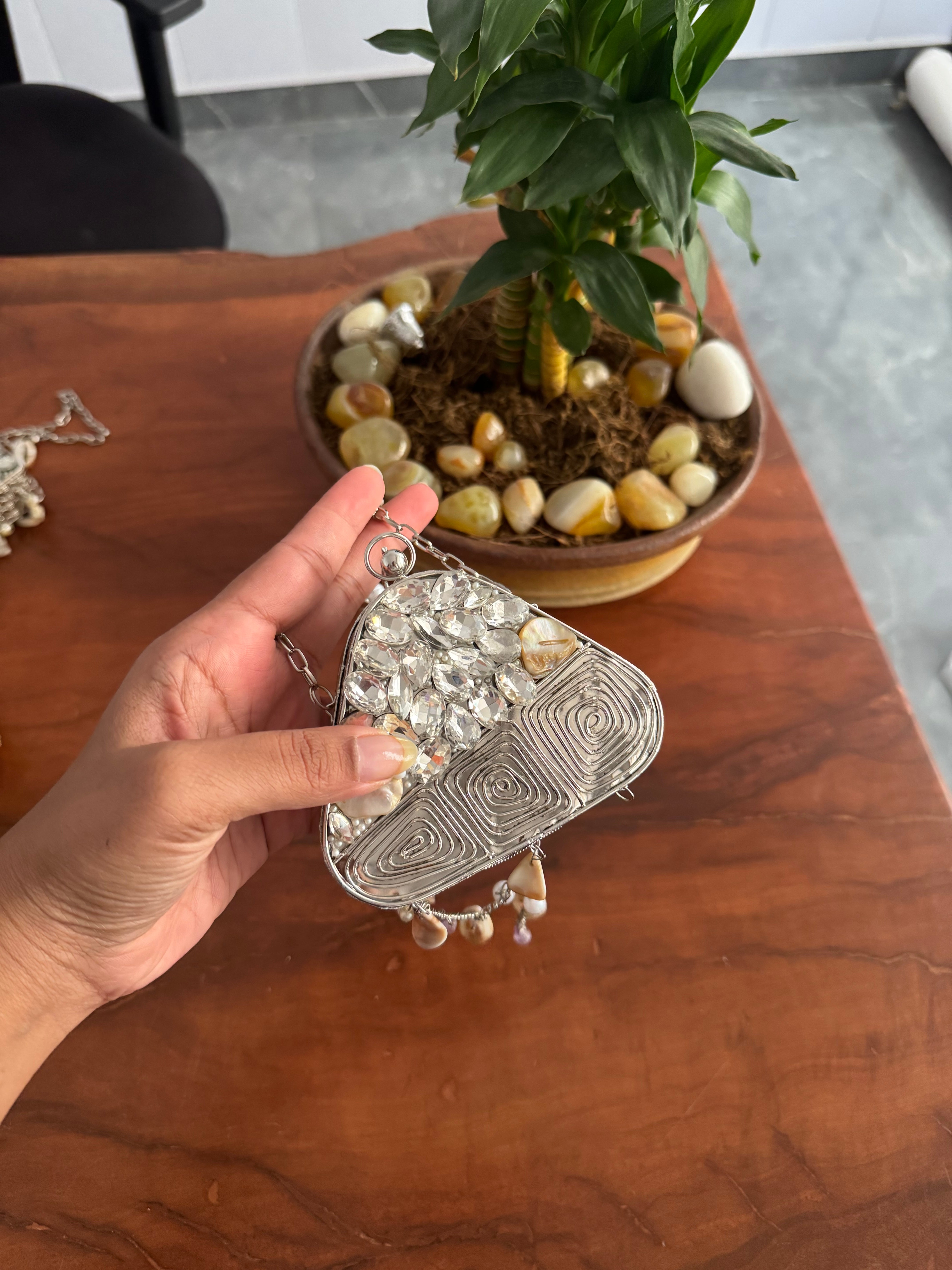 Mini brass bag