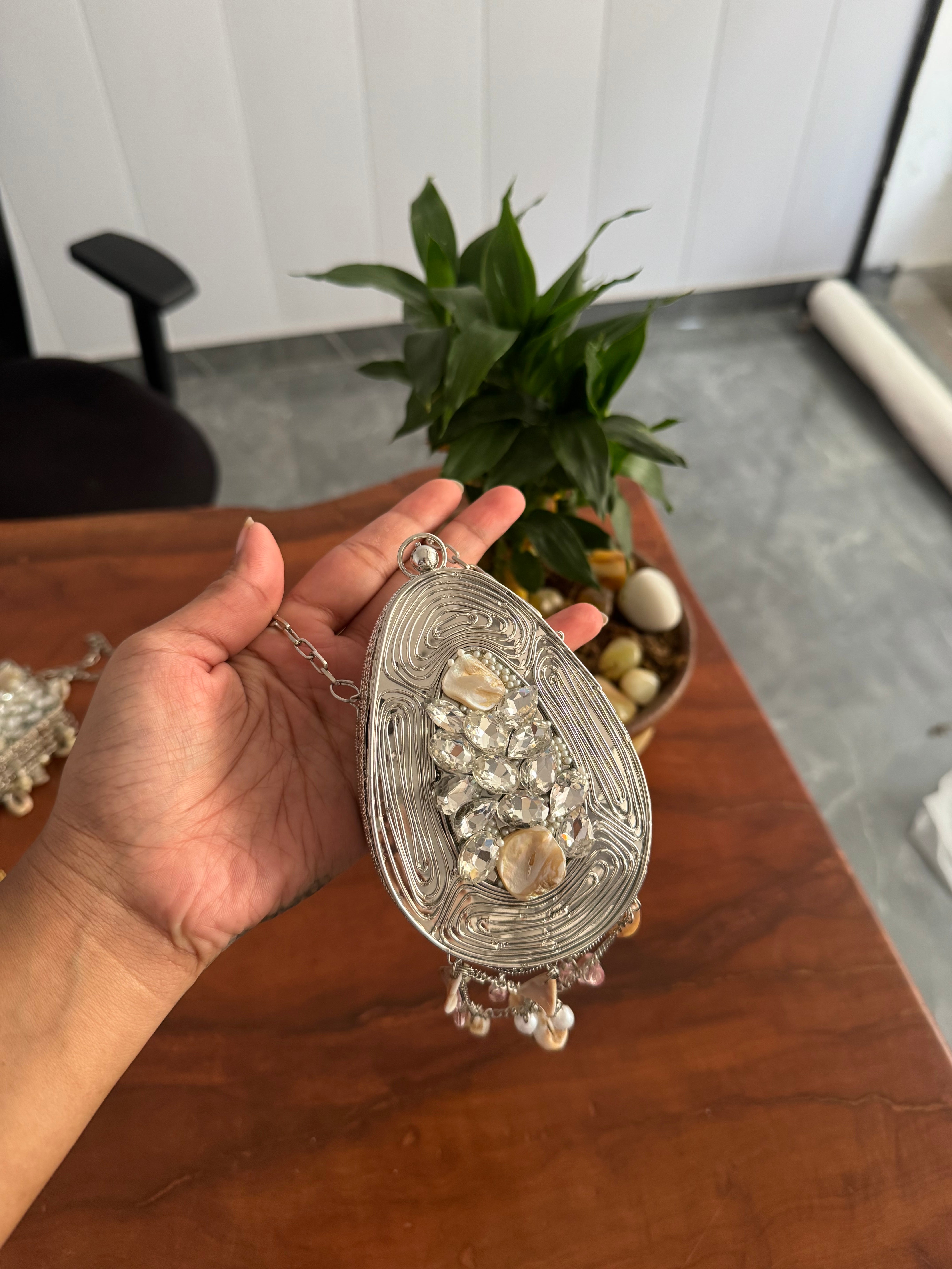 Mini brass bag